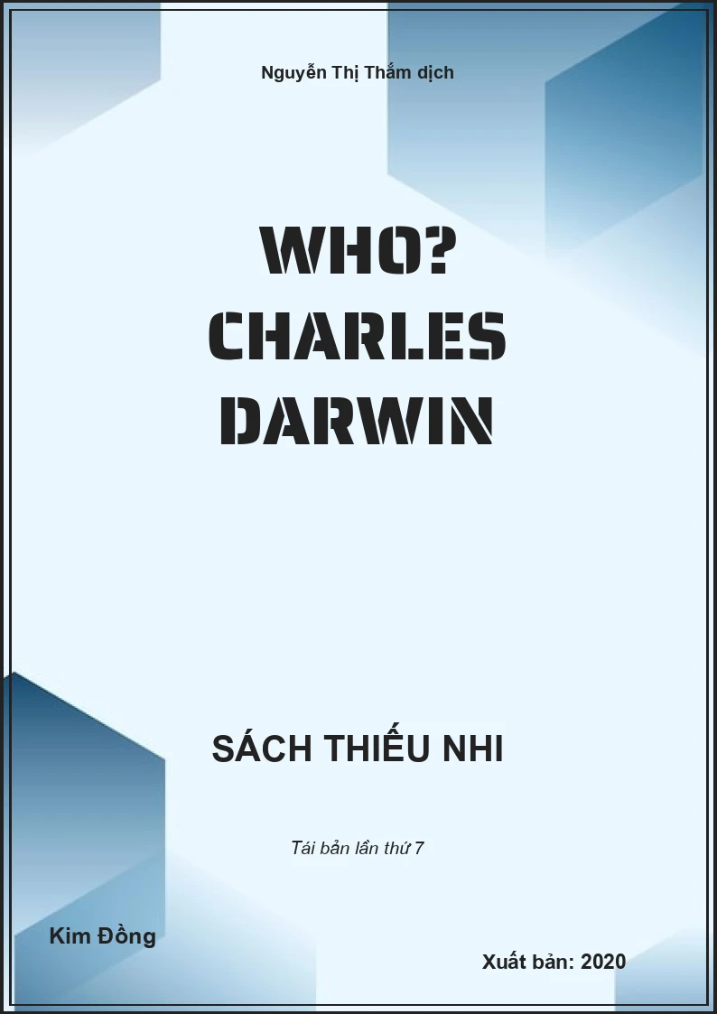 Who? Charles Darwin