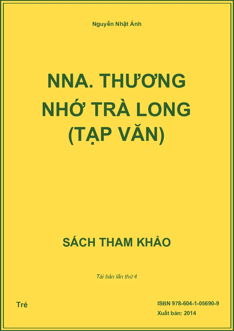NNA. Thương nhớ Trà Long (tạp văn)