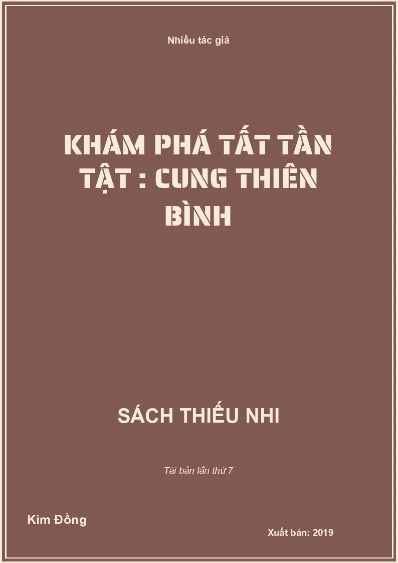 Khám phá tất tần tật : Cung Thiên Bình