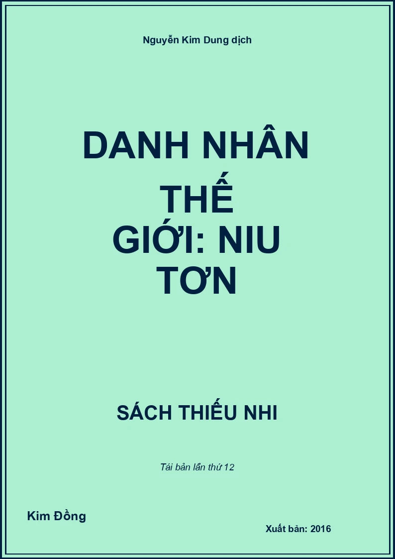 Danh nhân thế giới: Niu Tơn