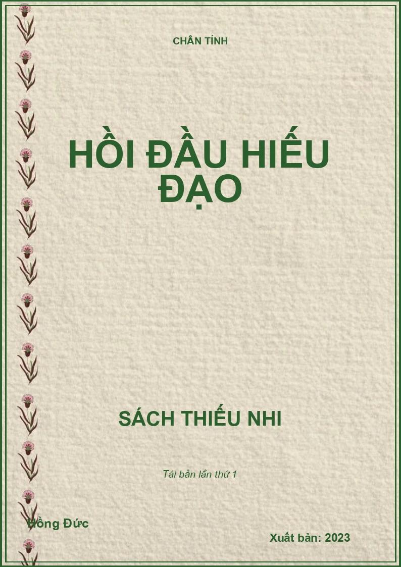 Hồi đầu hiếu đạo