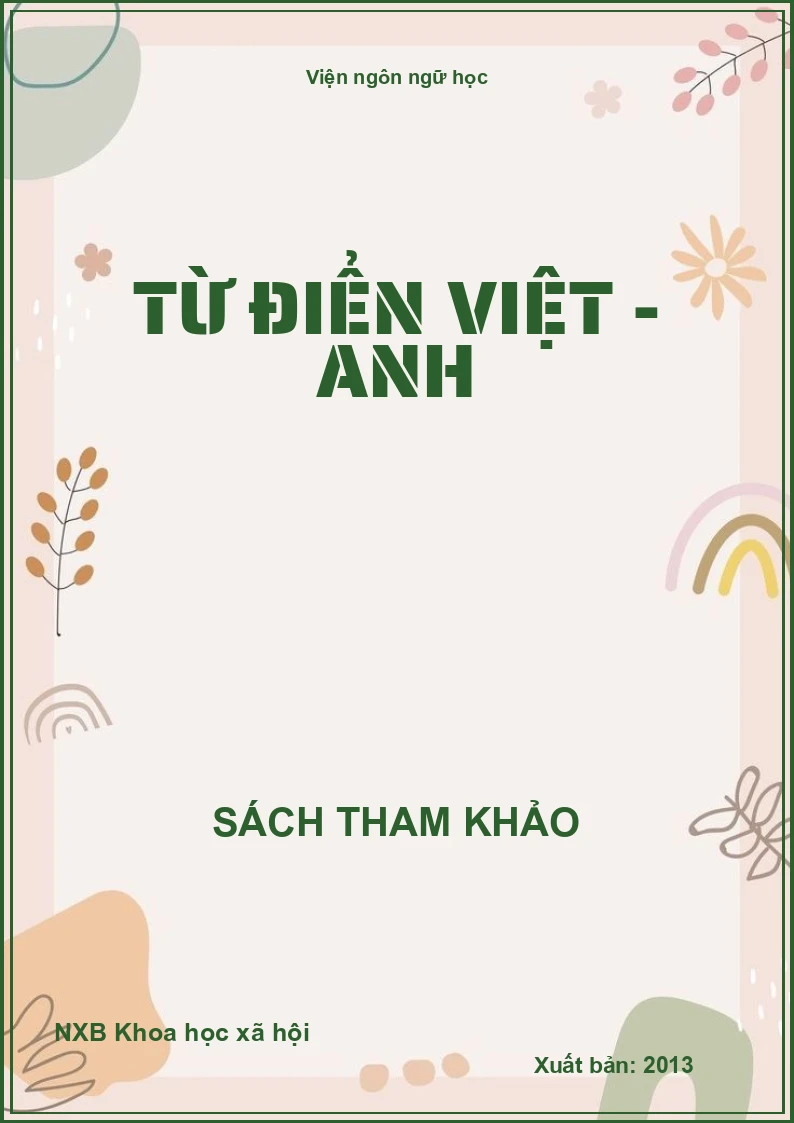 Từ điển Việt - Anh