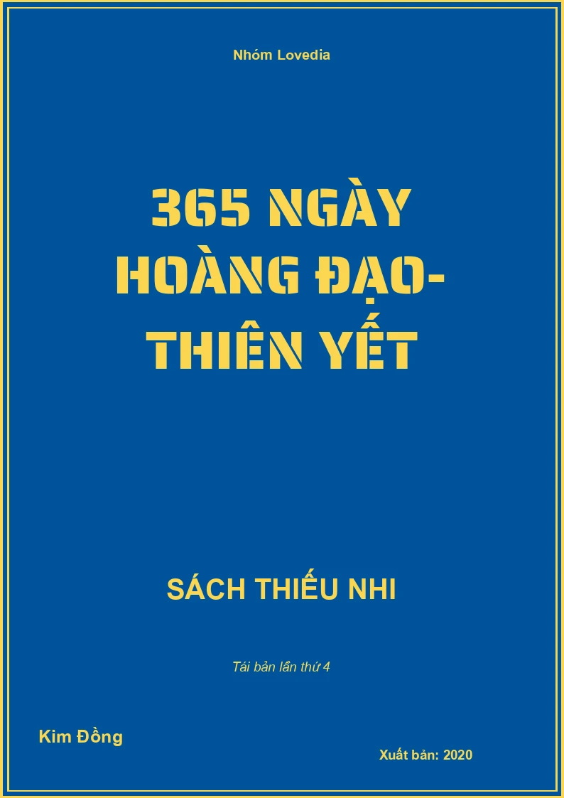 365 ngày hoàng đạo- Thiên Yết