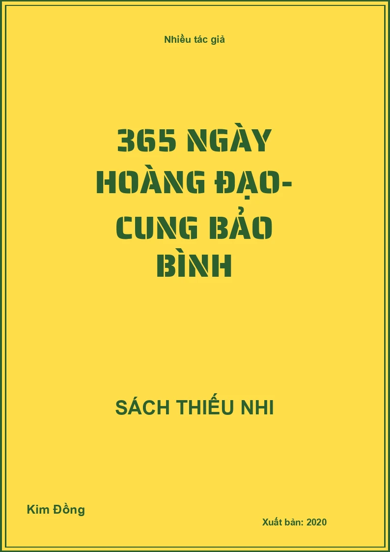 365 Ngày hoàng đạo- Cung Bảo Bình