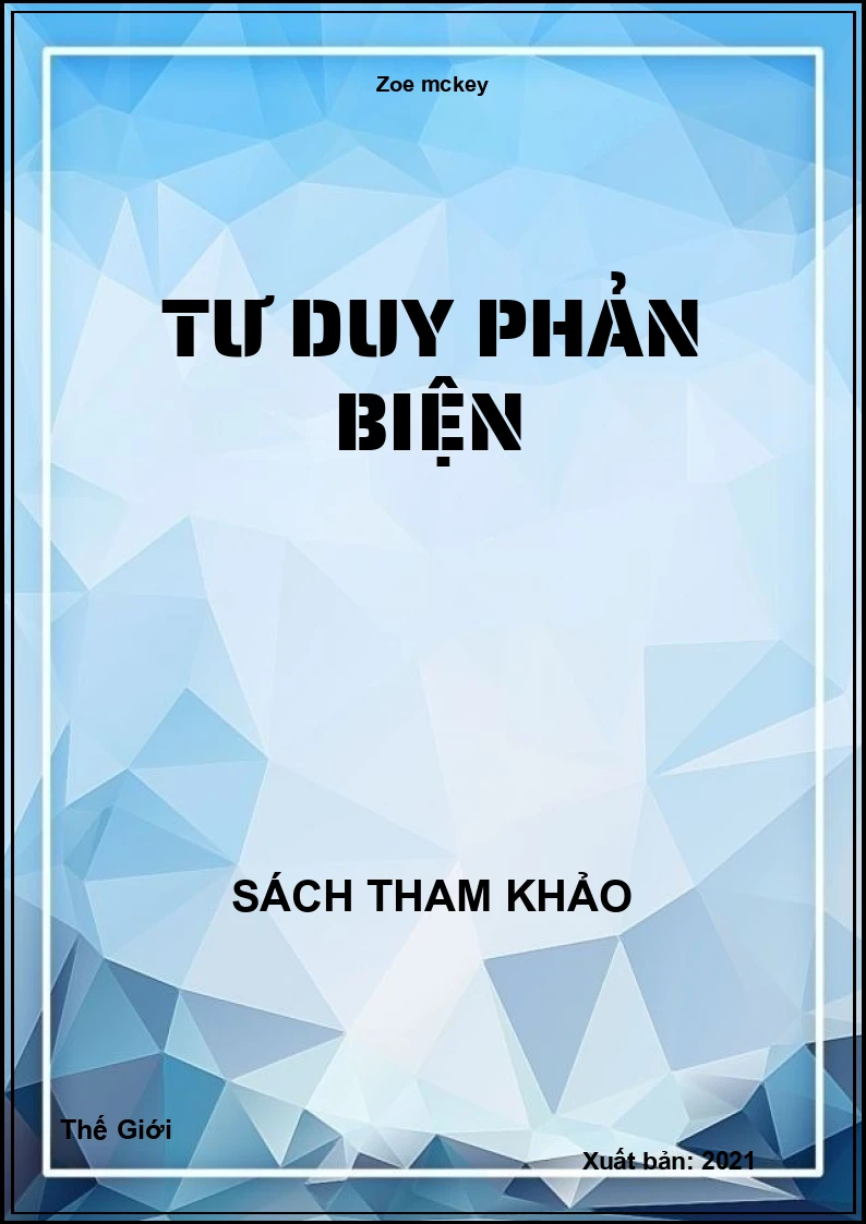 Tư duy phản biện