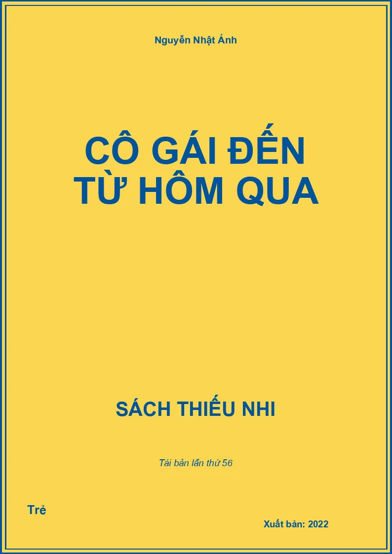 Cô gái đến từ hôm qua