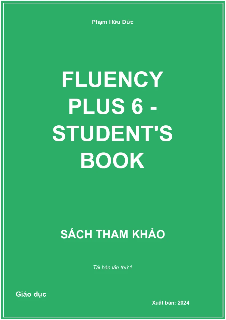 Fluency Plus 6 - Student's book