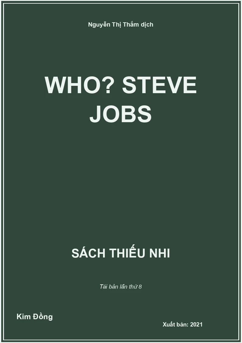 Who? Steve Jobs