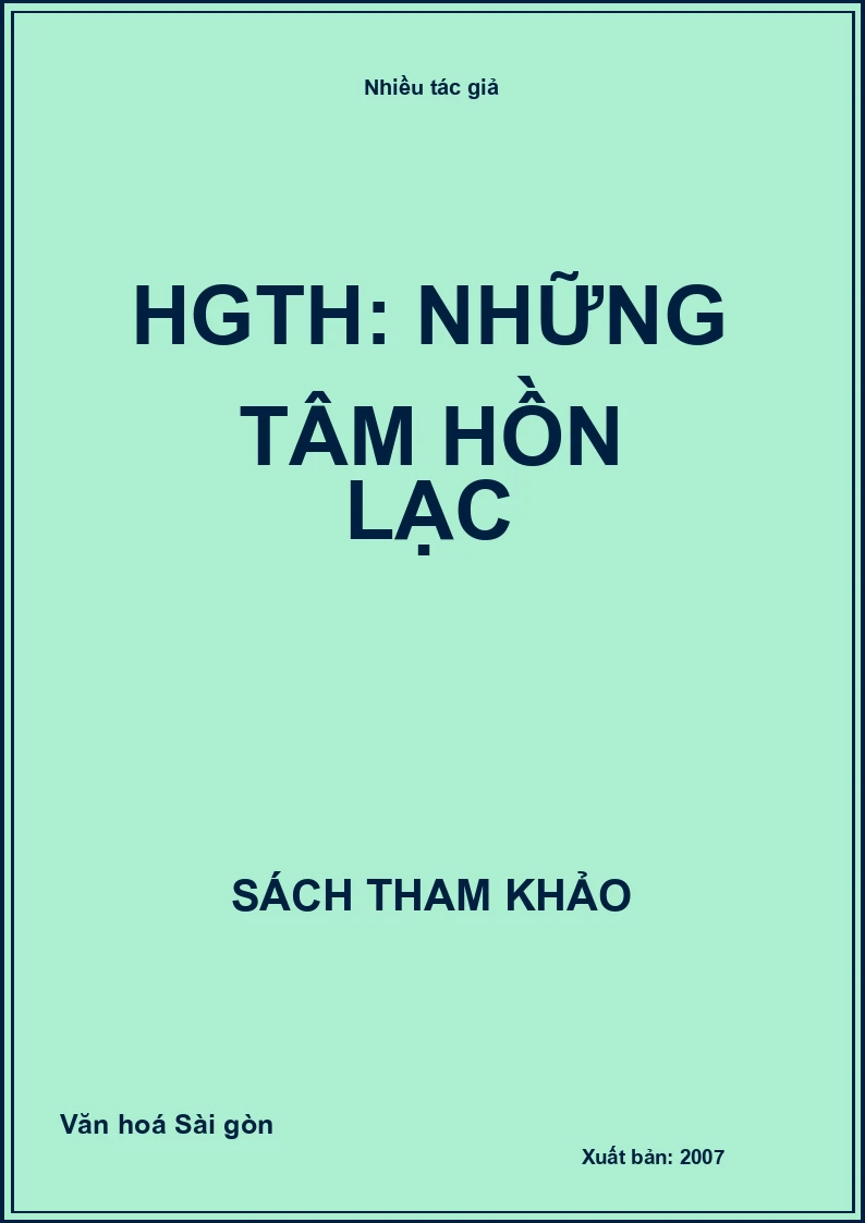 HGTH: Những tâm hồn lạc