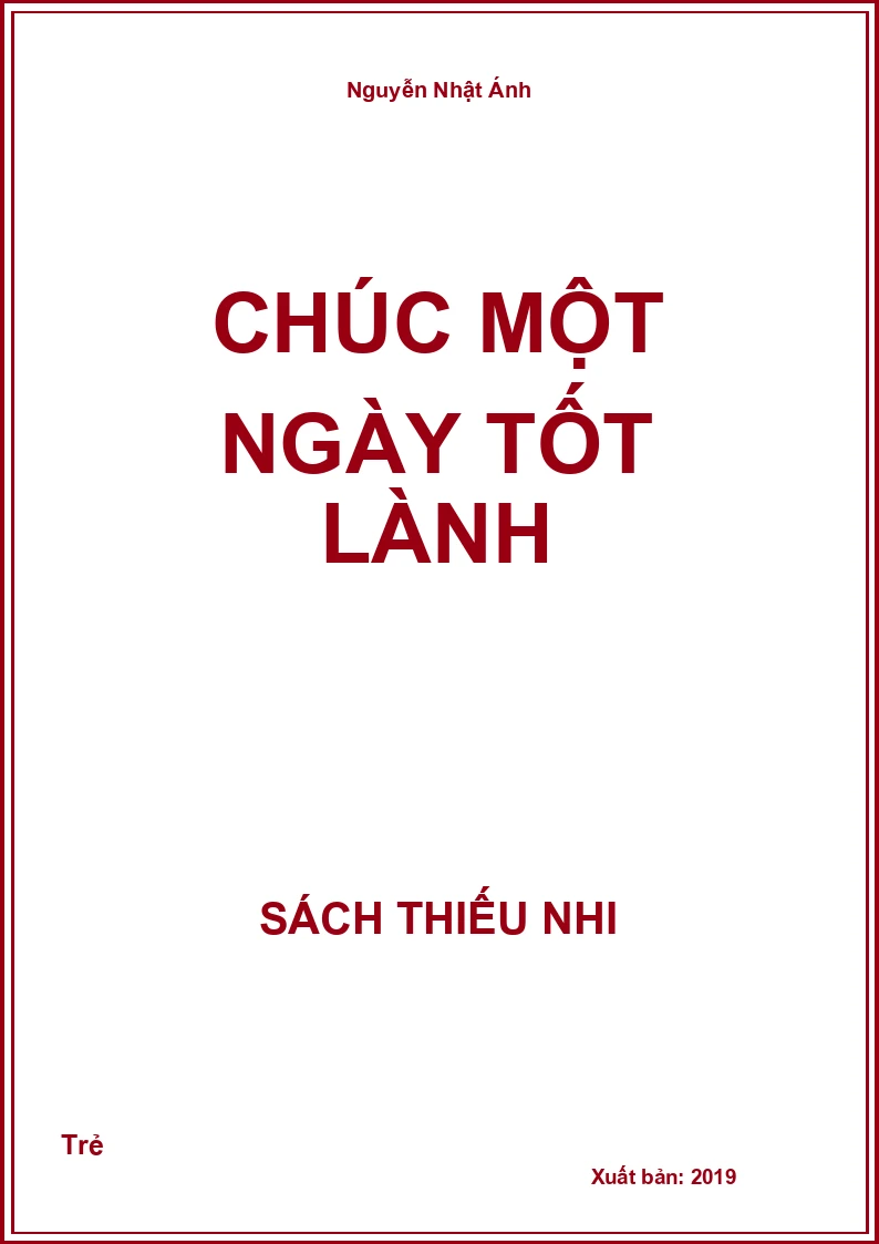 Chúc một ngày tốt lành