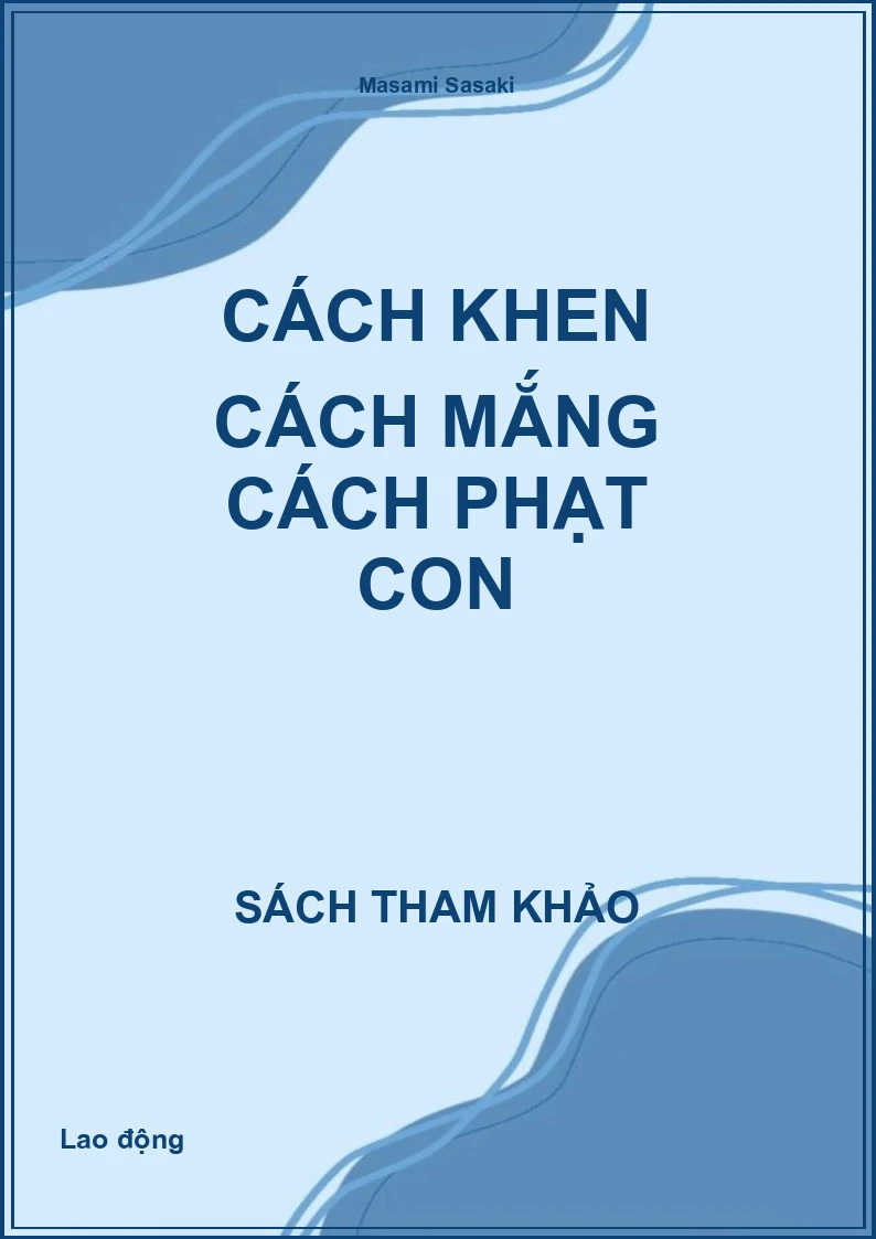Cách khen cách mắng cách phạt con
