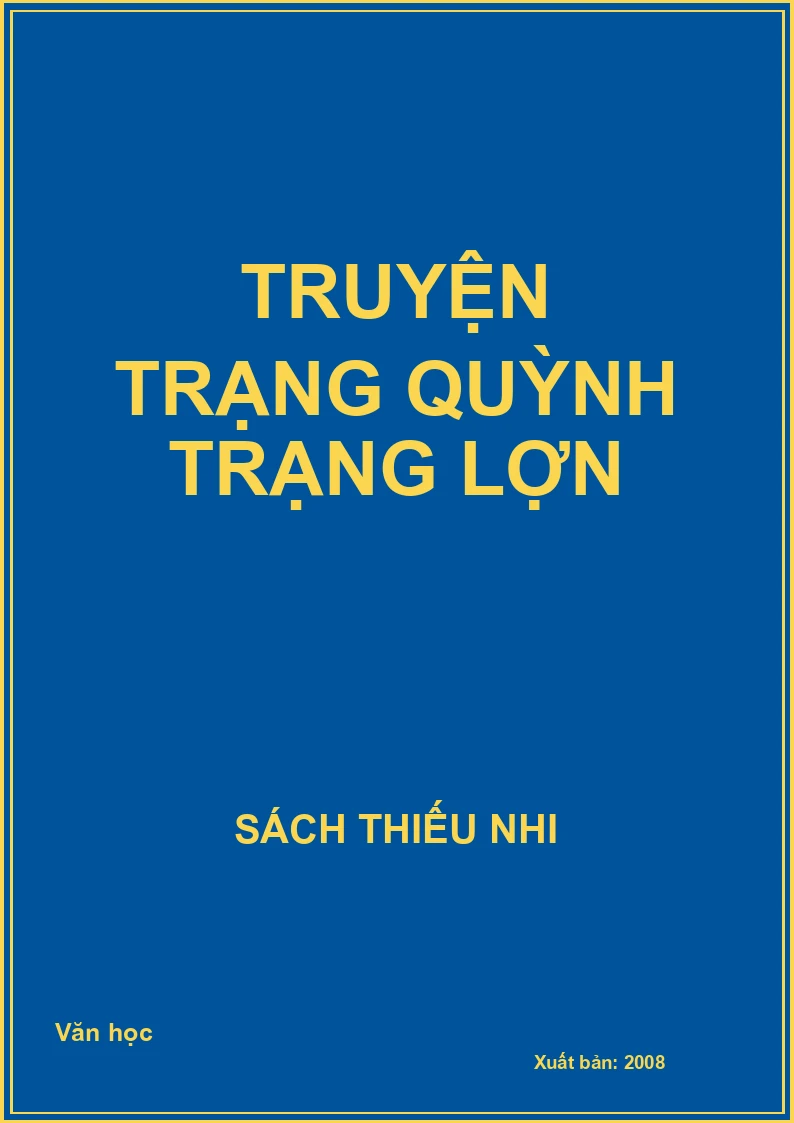 Truyện Trạng Quỳnh Trạng Lợn