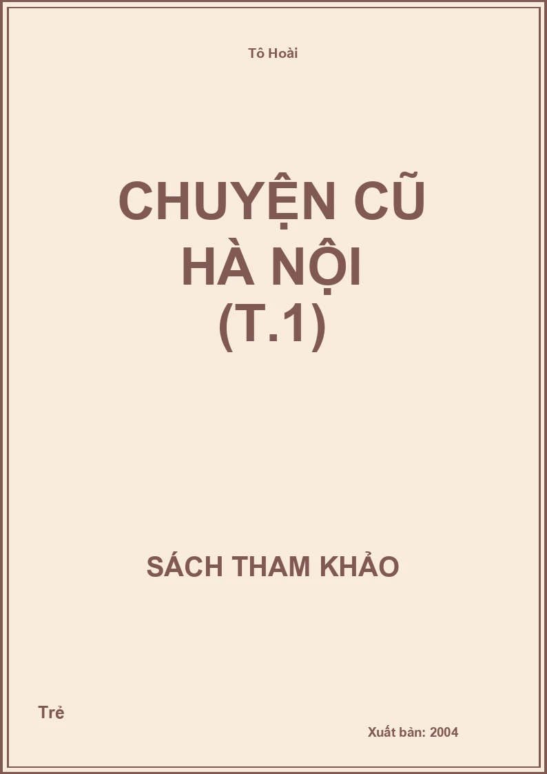 Chuyện cũ Hà Nội (T.1)