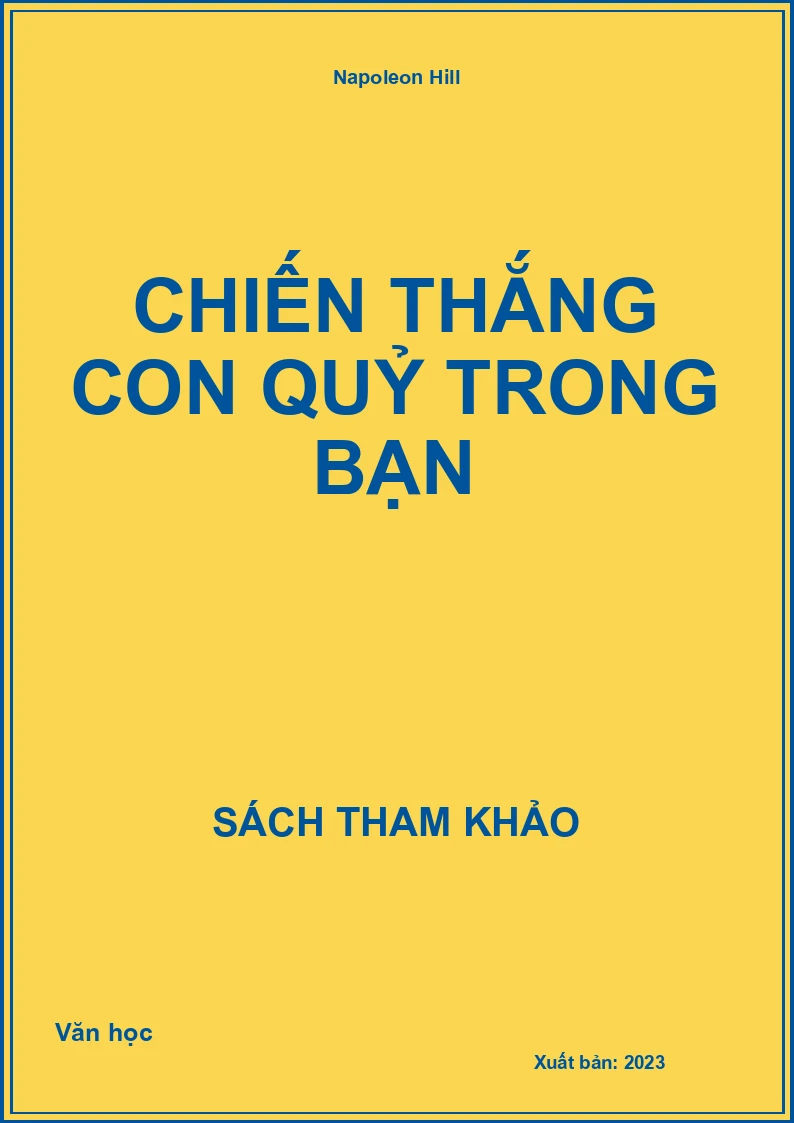 Chiến thắng con quỷ trong bạn
