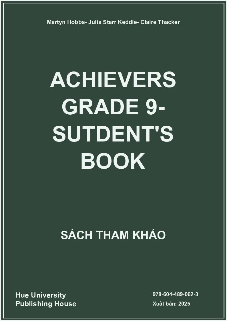 Achievers Grade 9- Sutdent's Book