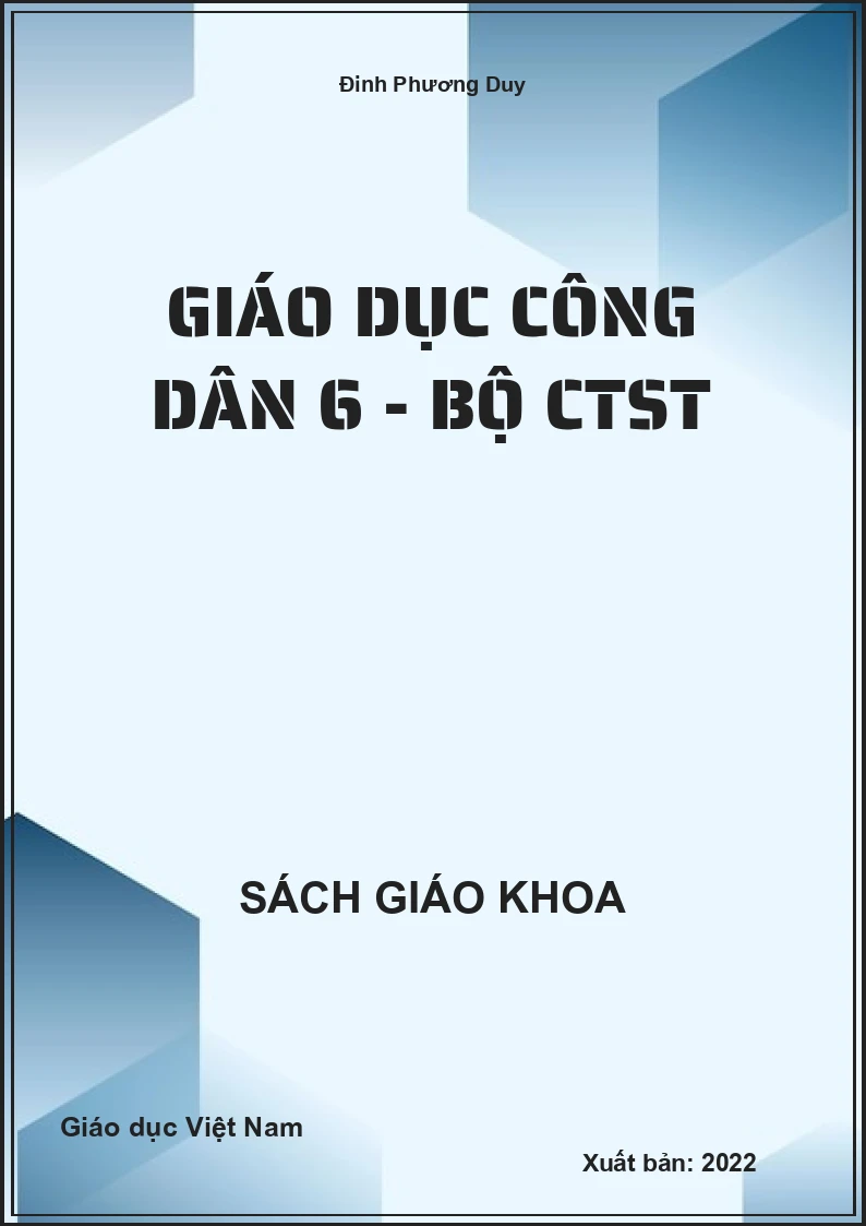 Giáo Dục Công Dân 6 - Bộ CTST