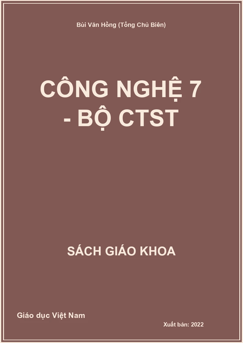 Công Nghệ 7 - Bộ CTST