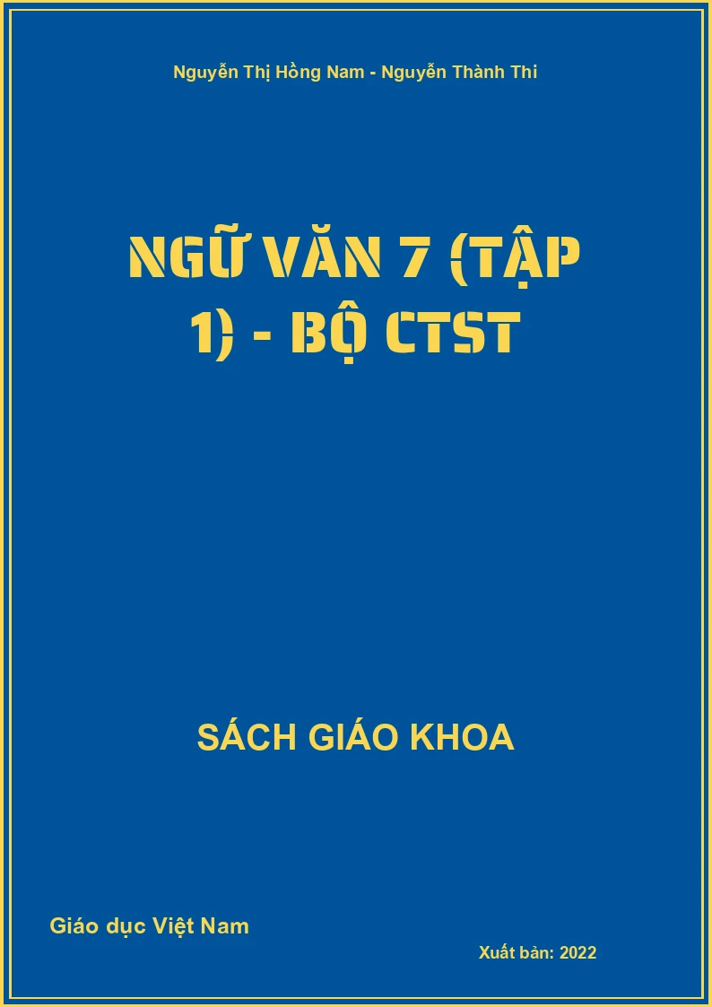 Ngữ Văn 7 (Tập 1) - Bộ CTST