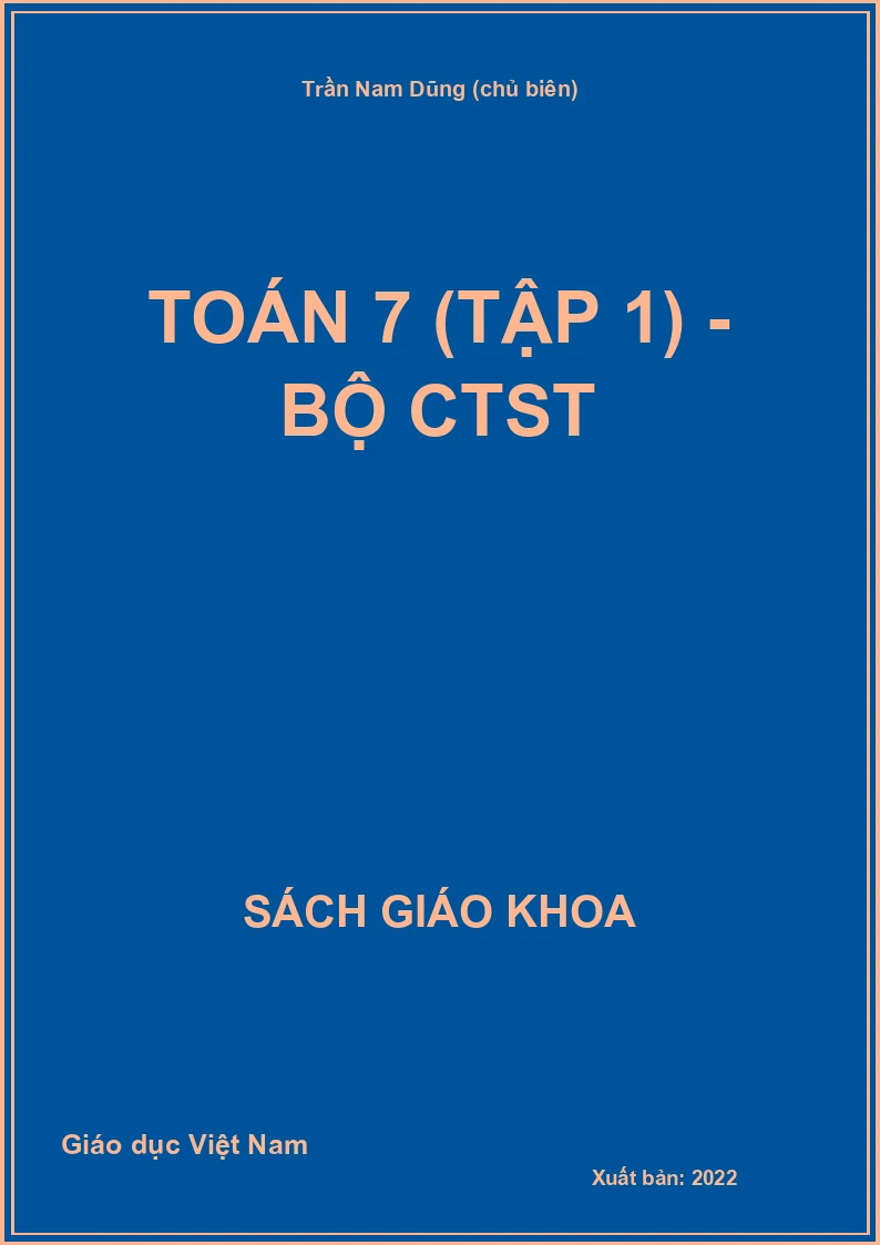 Toán 7 (Tập 1) - Bộ CTST