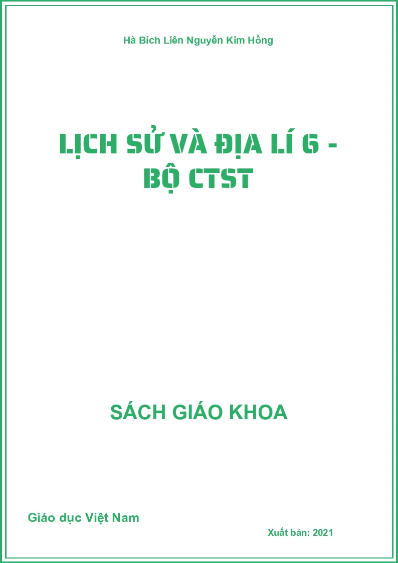 Lịch Sử Và Địa Lí 6 - Bộ CTST