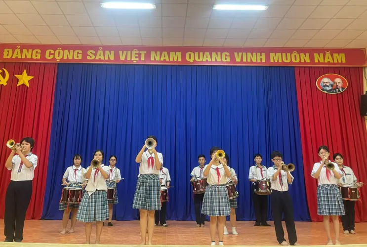 Liên Đội THCS Giồng Ông Tố Tích Cực Rèn Luyện Nghi Thức, Nghi Lễ Đội