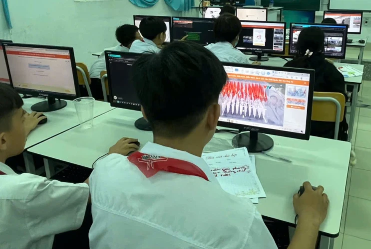 Sôi Động Phong Trào Tham Gia Tuần Lễ Đọc Sách trên Thư Viện Số DLib K12 Tại Trường THCS Hiệp An