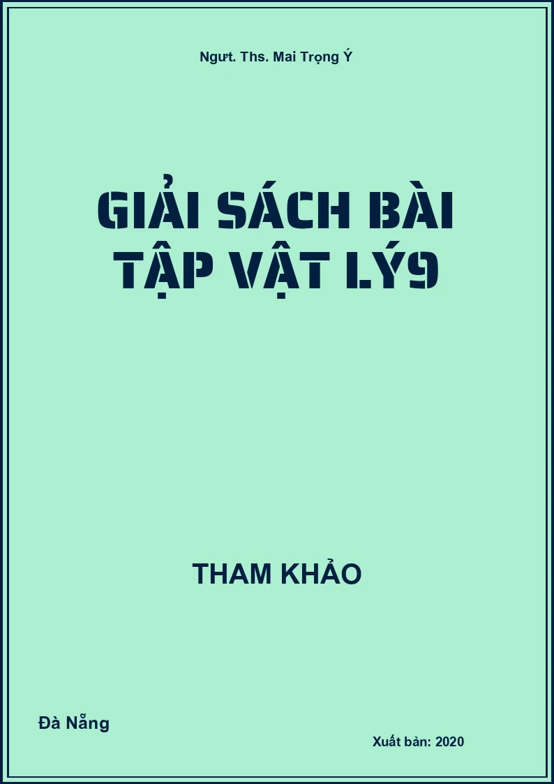 Giải sách bài tập Vật Lý9