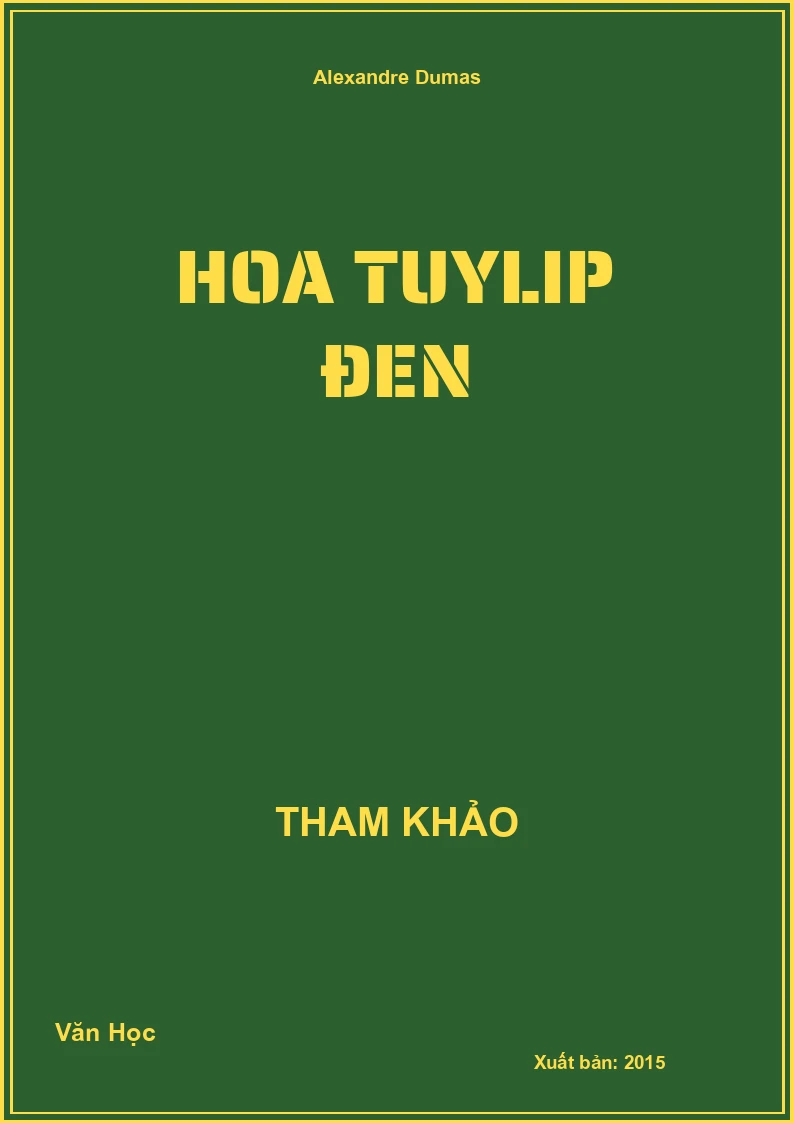 Hoa Tuylip đen