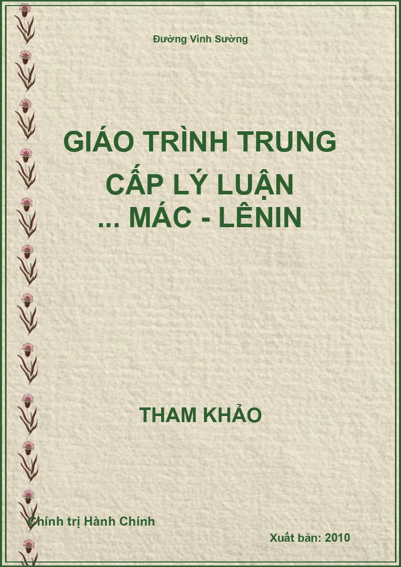 Giáo trình trung cấp lý luận ... MÁC - LÊNIN