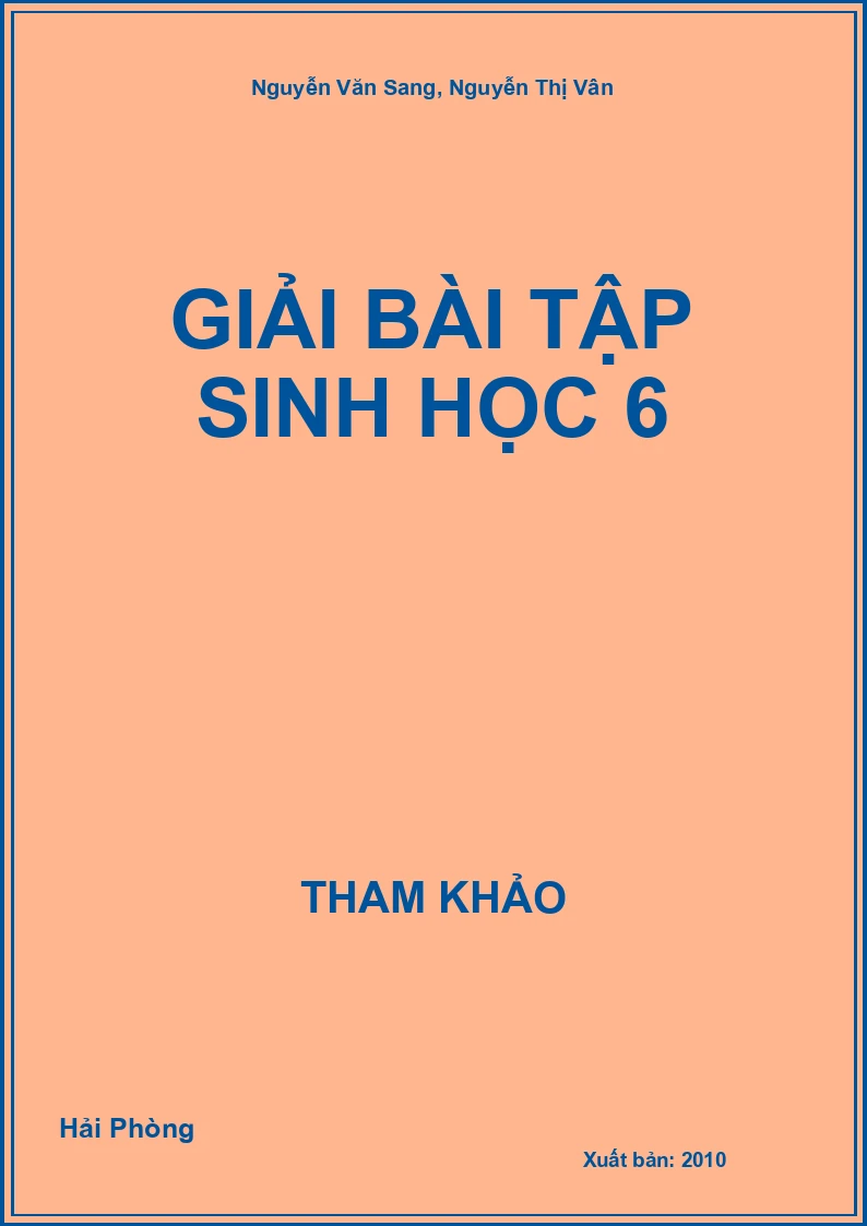 Giải bài tập Sinh Học 6
