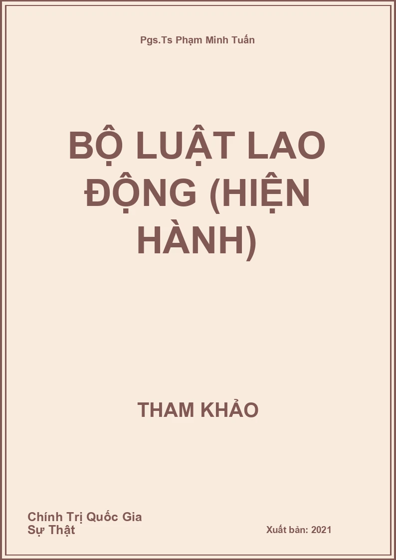 Bộ luật lao động (hiện hành)