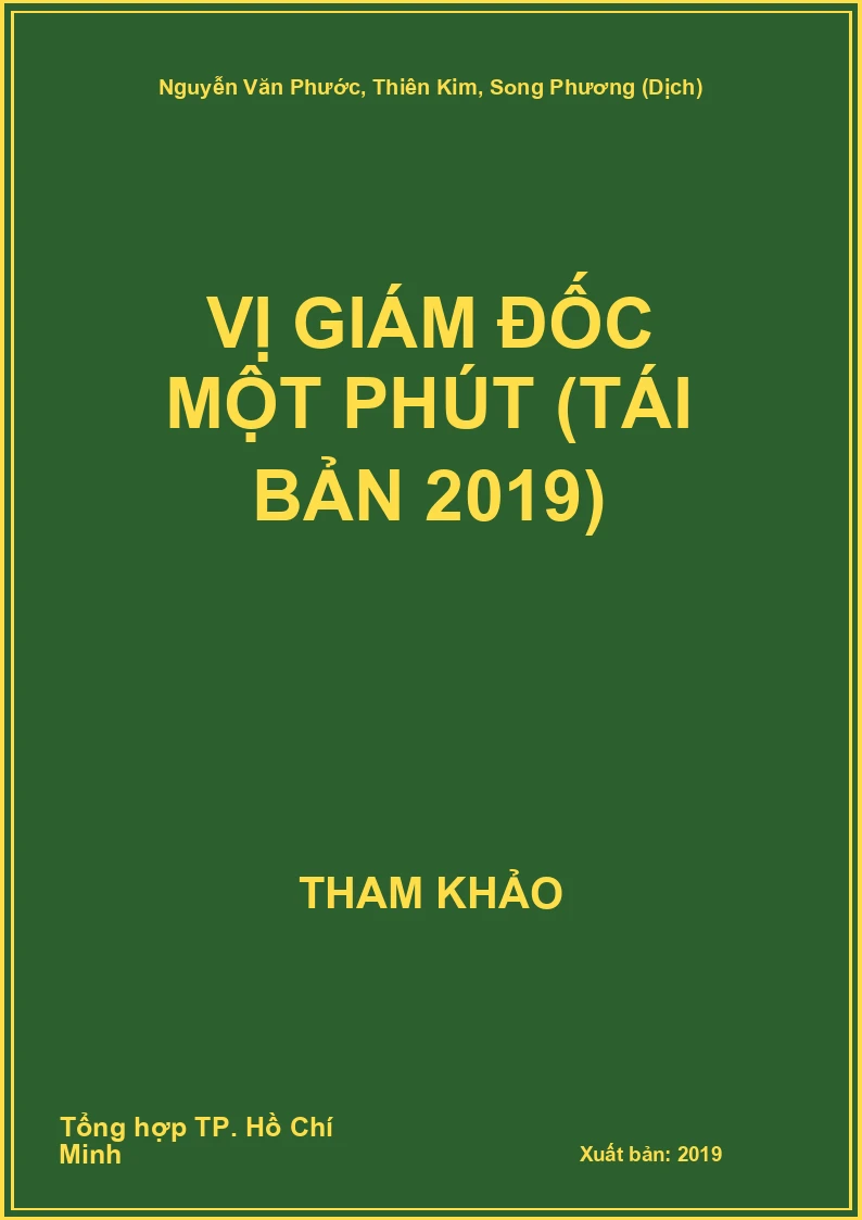 Vị Giám Đốc Một Phút (Tái Bản 2019)