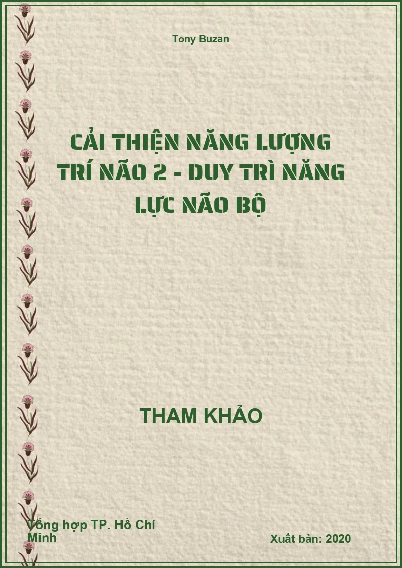Cải thiện năng lượng trí não 2 - Duy Trì Năng Lực Não Bộ