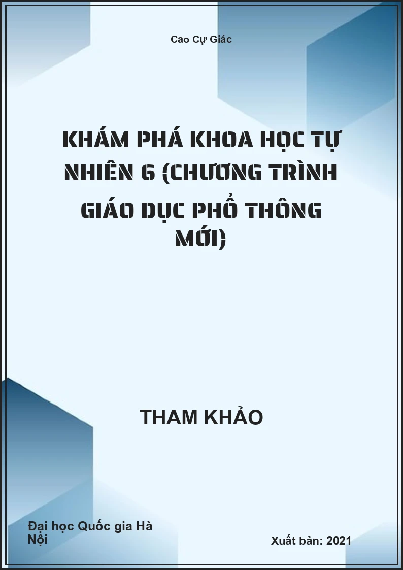 Khám phá Khoa học tự nhiên 6 (chương trình giáo dục phổ thông mới)