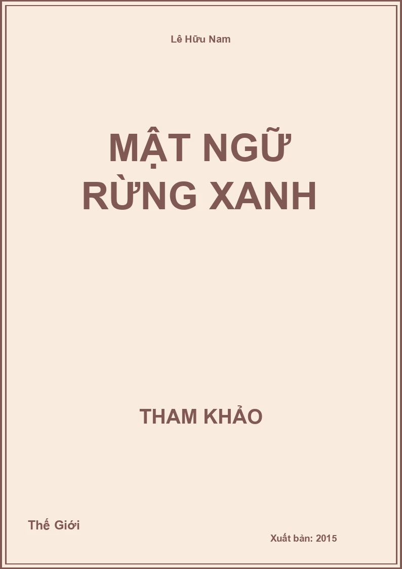 Mật ngữ rừng xanh