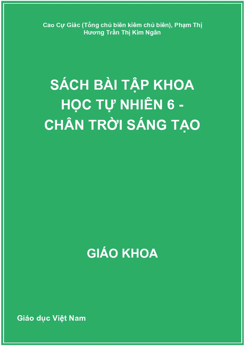 Sách bài tập Khoa học tự nhiên 6 - Chân trời sáng tạo