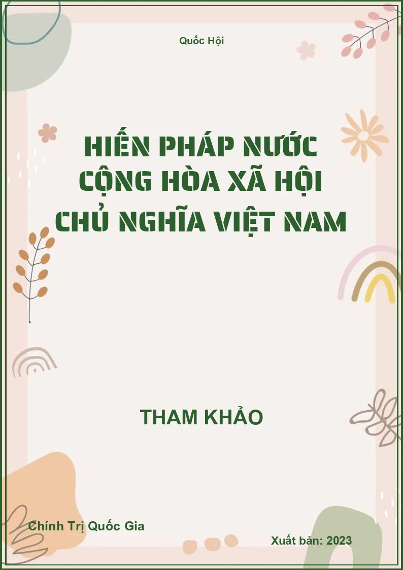 Hiến Pháp Nước Cộng Hòa Xã Hội Chủ Nghĩa Việt Nam