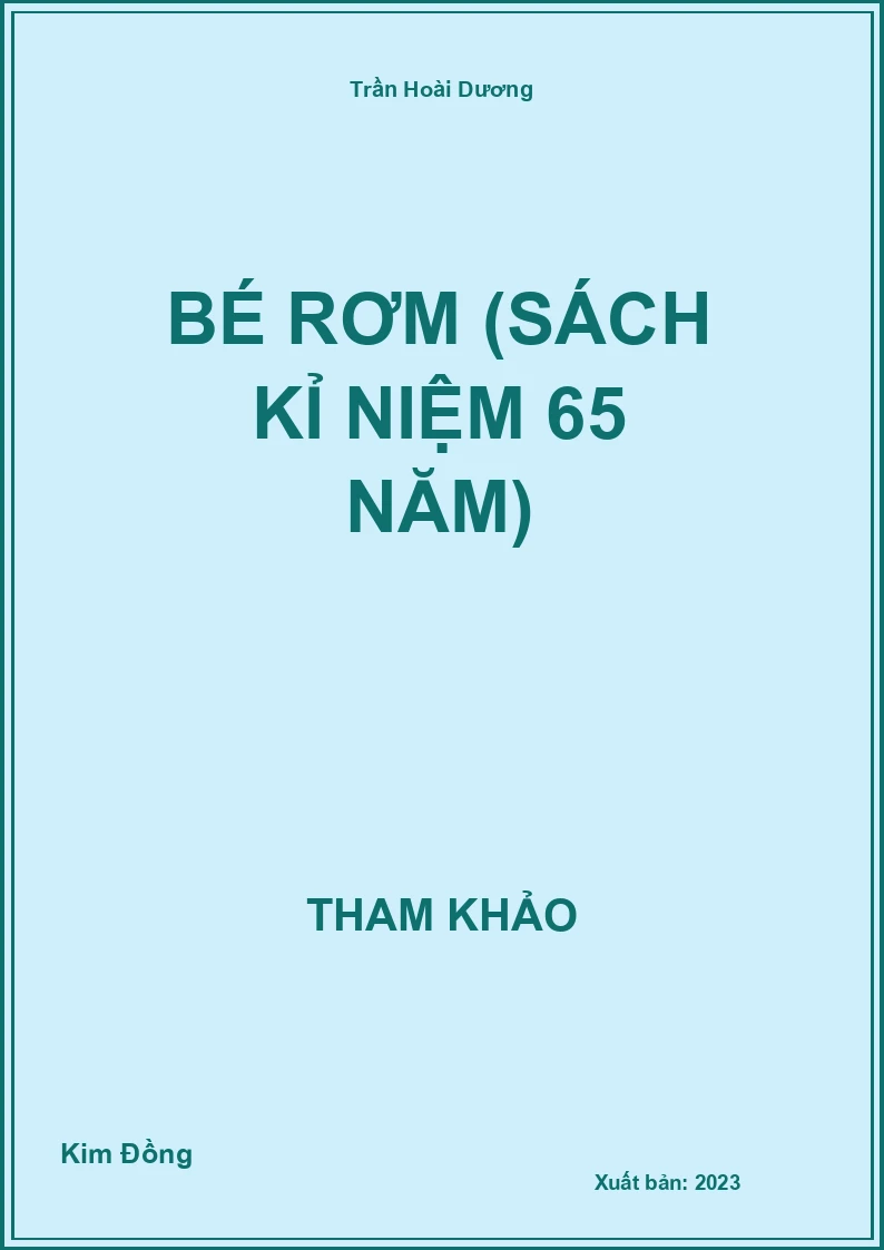 Bé Rơm (sách kỉ niệm 65 năm)