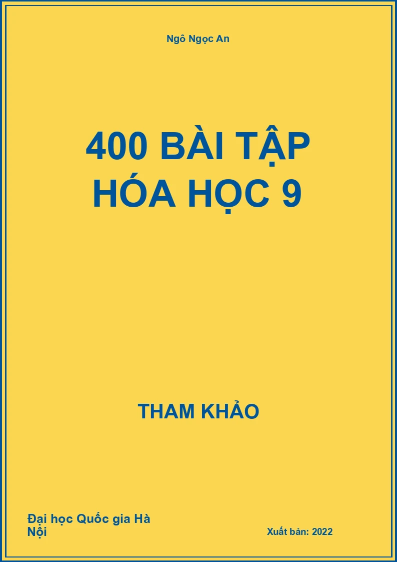 400 bài tập Hóa học 9