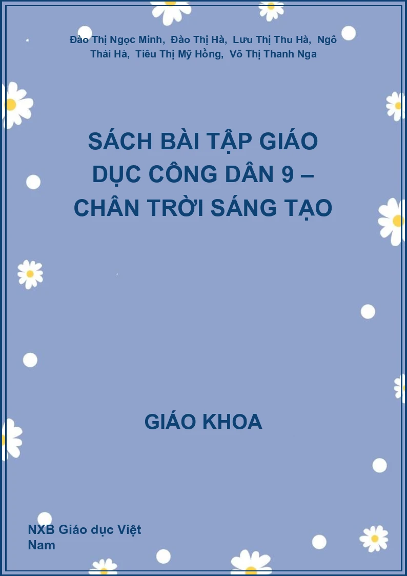 Sách bài tập Giáo dục công dân 9 – Chân trời sáng tạo