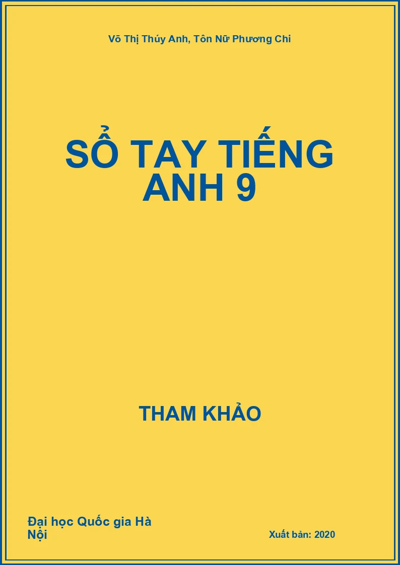 Sổ tay Tiếng Anh 9