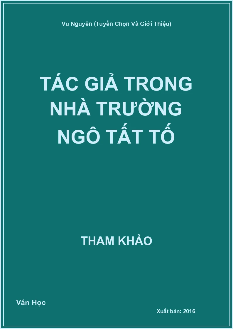 Tác giả trong nhà trường Ngô Tất Tố