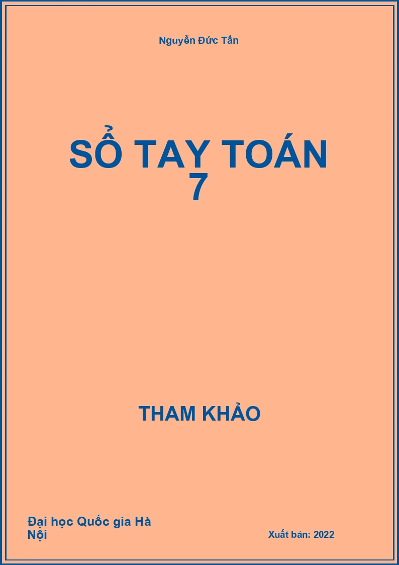 Sổ tay Toán 7