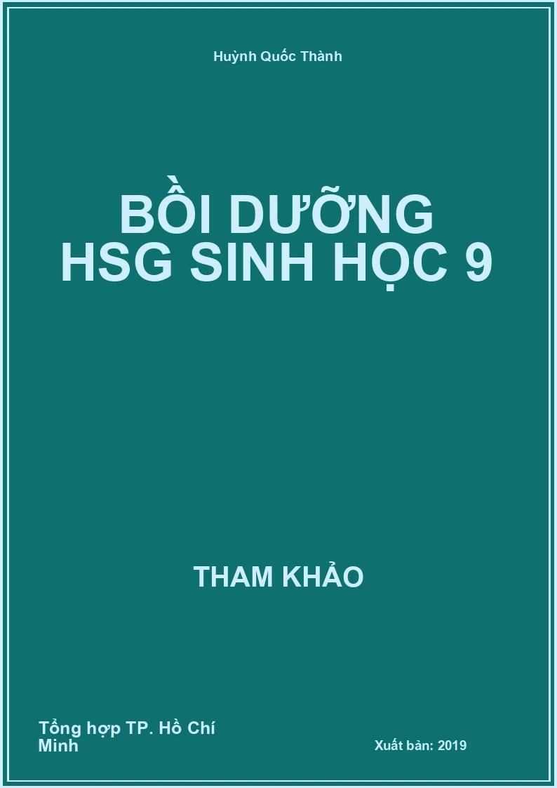 Bồi dưỡng HSG Sinh Học 9