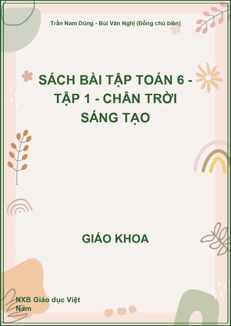 Sách bài tập Toán 6 - Tập 1 - Chân trời sáng tạo
