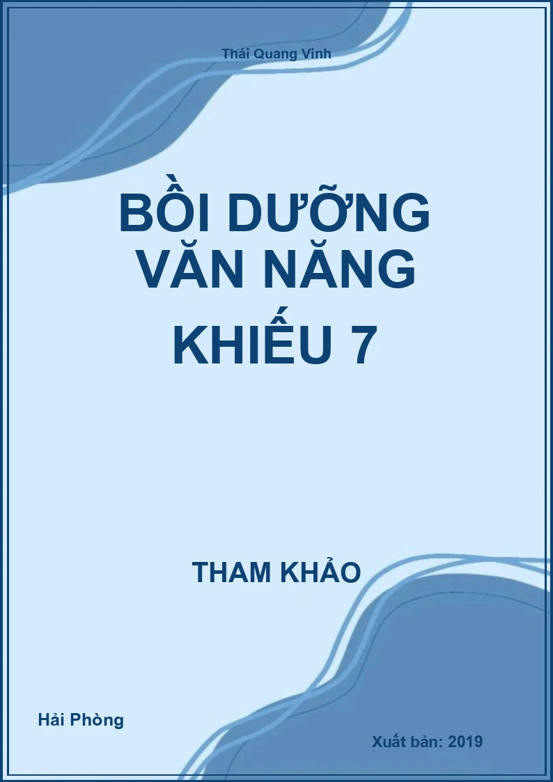 Bồi dưỡng Văn năng khiếu 7