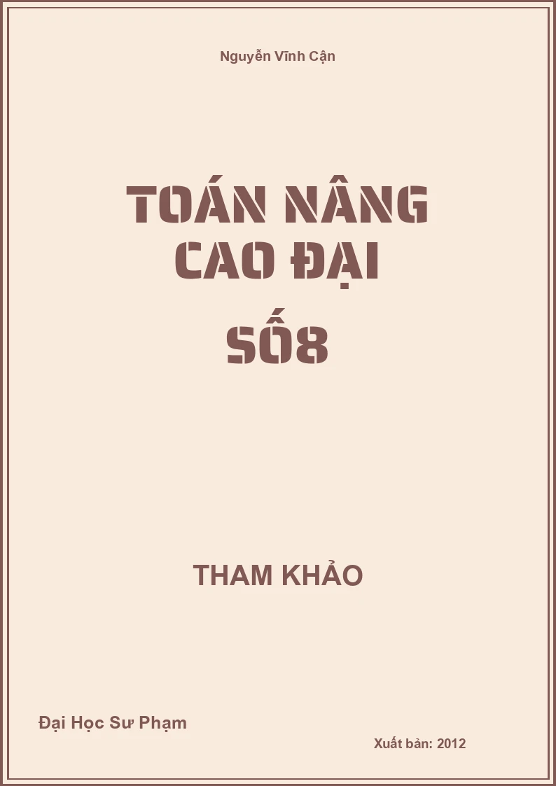 Toán nâng cao Đại Số8