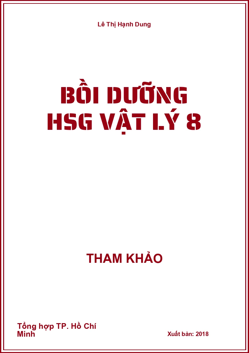 Bồi dưỡng HSG Vật Lý 8