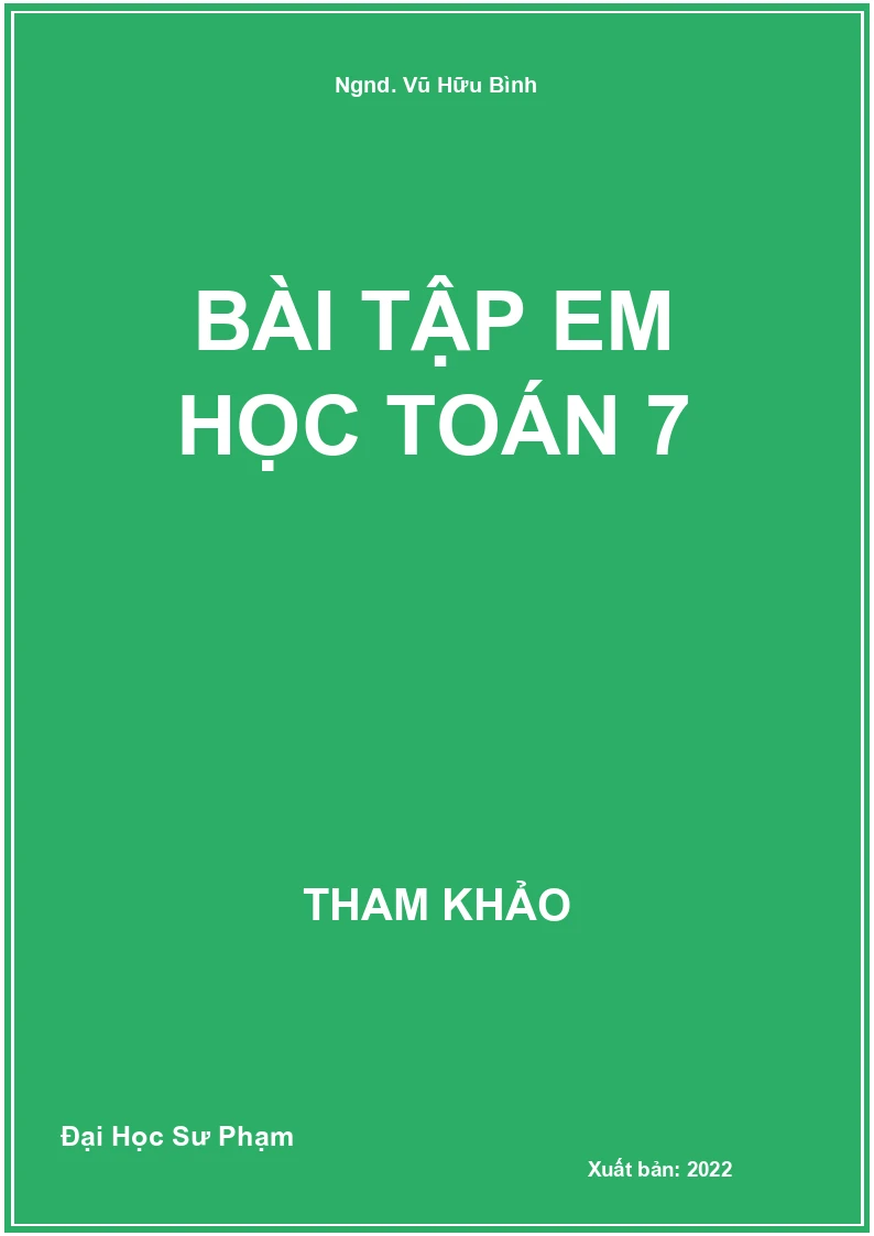 Bài tập em học Toán 7