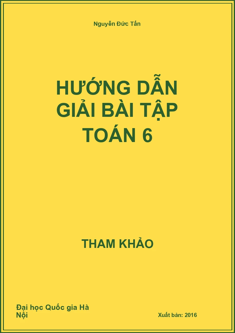 Hướng dẫn giải bài tập Toán 6